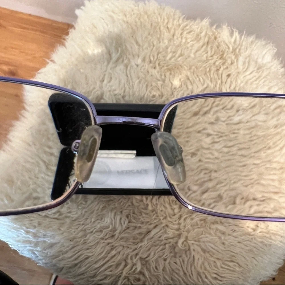 VERSACE Lavender metal Frames w/Plastic Arms. Medusa Logo at temples